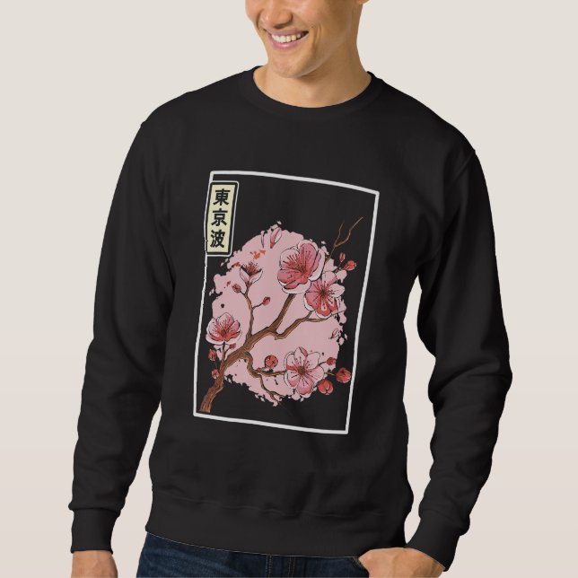 Moletom Cherry Blossom Japonês Sakura Árvore Japão Aesthet (Frente)