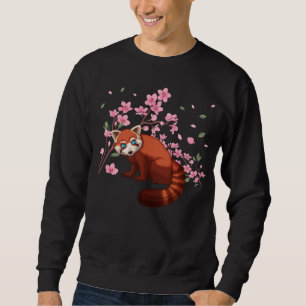 Moletom Cherry Blossom Red Panda Japonês Sakura Tree