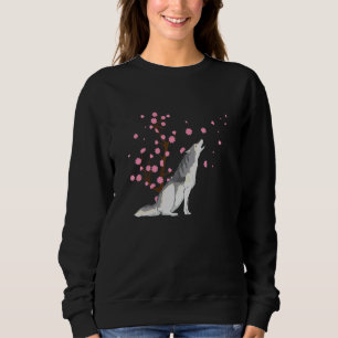 Moletom Cherry Blossom Siberian Husky Animal Saku