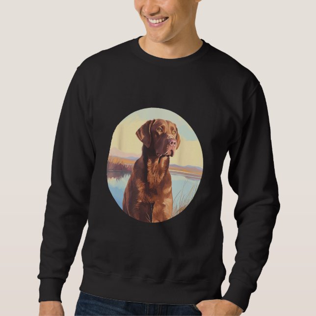 Moletom Chesapeake Bay Retriever Dog Cute Dog Breed (Frente)