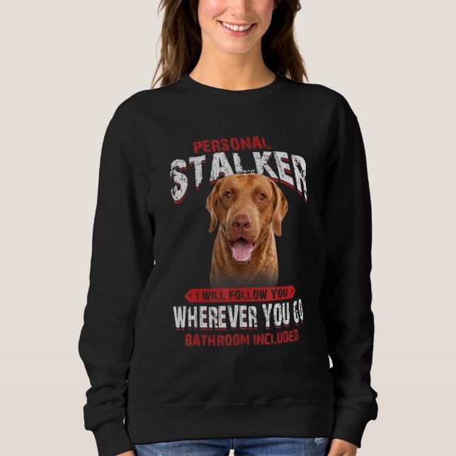 Moletom Chesapeake Bay Retriever Personal Stalker I Will F (Frente)