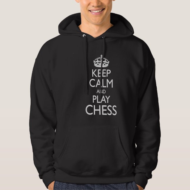 Moletom Chess Player  Meme Keep Calm and Play Chess (Frente)