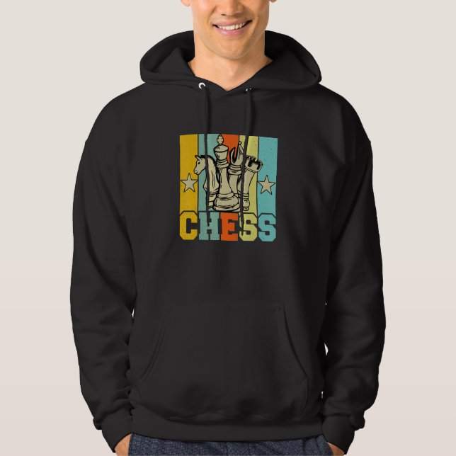 Moletom Chess Retro Graphic Chess Player Checkmate Board G (Frente)