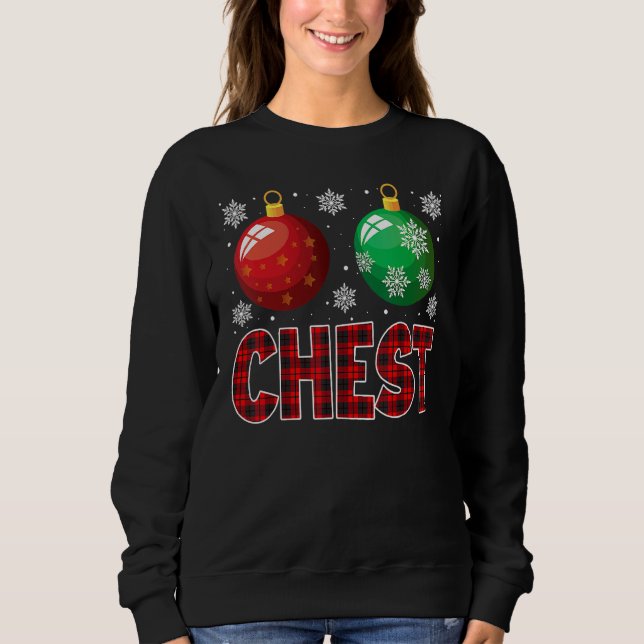 Moletom Chest Nuts Christmas   Matching Couple Chestnuts 1 (Frente)