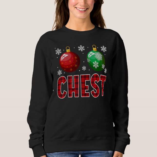 Moletom Chest Nuts Christmas   Matching Couple Chestnuts 7 (Frente)