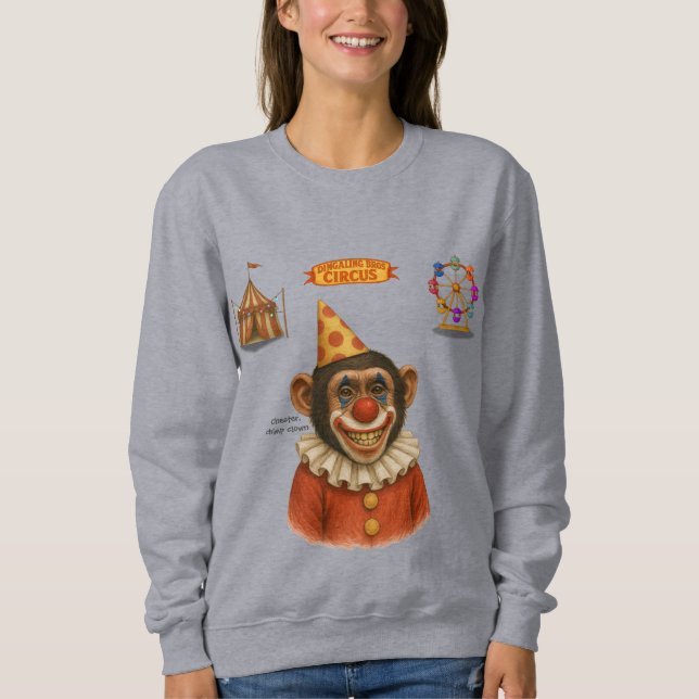 Moletom Chester o palhaço chimpanzé (Frente)