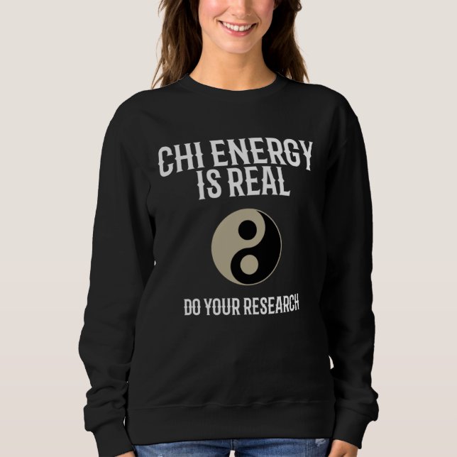 Moletom Chi Energy Real Train Everyday Qigong Tai Chi (Frente)