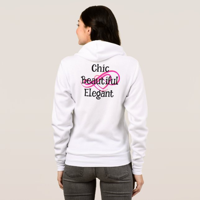 Moletom Chic, Beautiful, Elegant T-Shirt (Parte Traseira Completa)