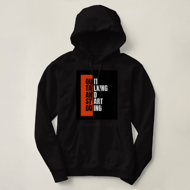 Moletom Chic Hoodie, mensagem forte (Frente do Design)