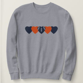Moletom Chicago Bears Heart Dark