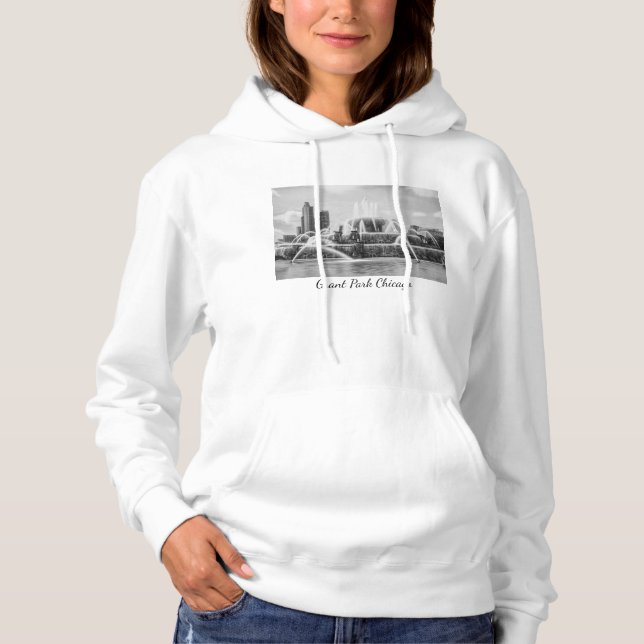 Moletom Chicago Buckingham Grayscale Hoodie (Frente)