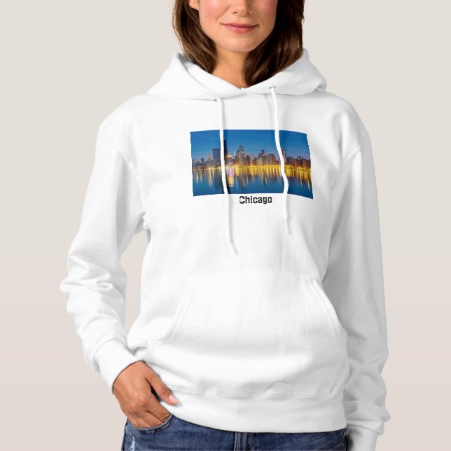Moletom Chicago Dawn Cityscape Hoodie (Frente)