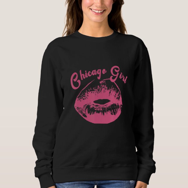 Moletom Chicago Illinois Girl (Frente)
