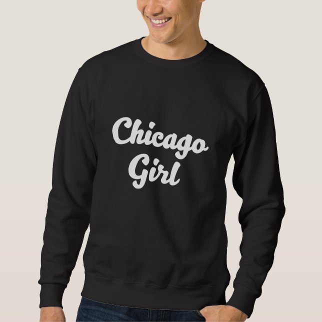 Moletom Chicago Illinois Girl (Frente)