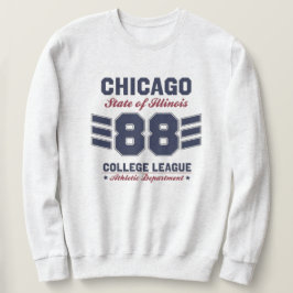 MOLETOM CHICAGO ILLINOIS VARSITY SCRIPT CLASSIC SPORTS JER