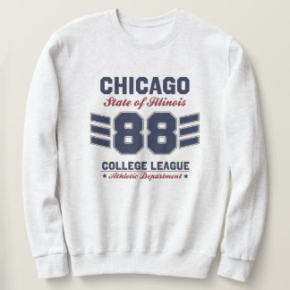 MOLETOM CHICAGO ILLINOIS VARSITY SCRIPT CLASSIC SPORTS JER