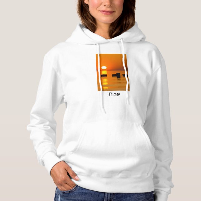Moletom Chicago Orange Galore Morning (Frente)