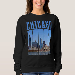 Moletom Chicago Skyline Illinois Vintage Pride Chicago