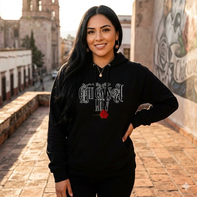 Moletom Chicana Love | Roupas de Rua Orgulho Latin (Chicana Love Hoodie | Latina Pride Streetwear)