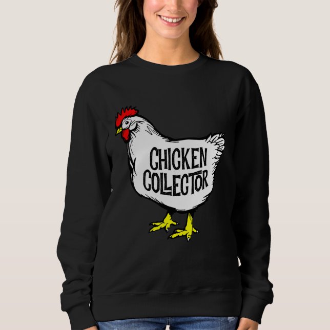 Moletom Chicken Collector Backyard Farm Clucking Hen Graph (Frente)