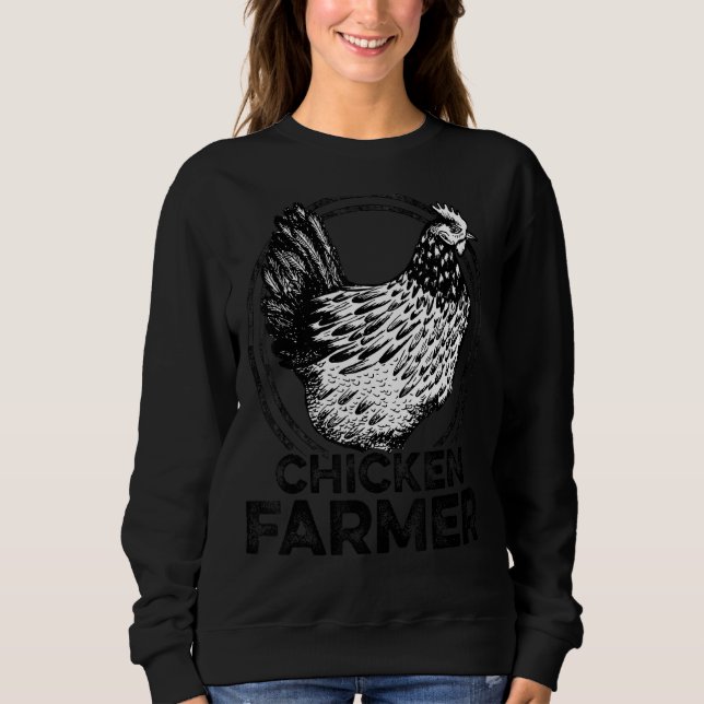 Moletom Chicken Farmer Agriculture Agriculteur Farmer Farm (Frente)