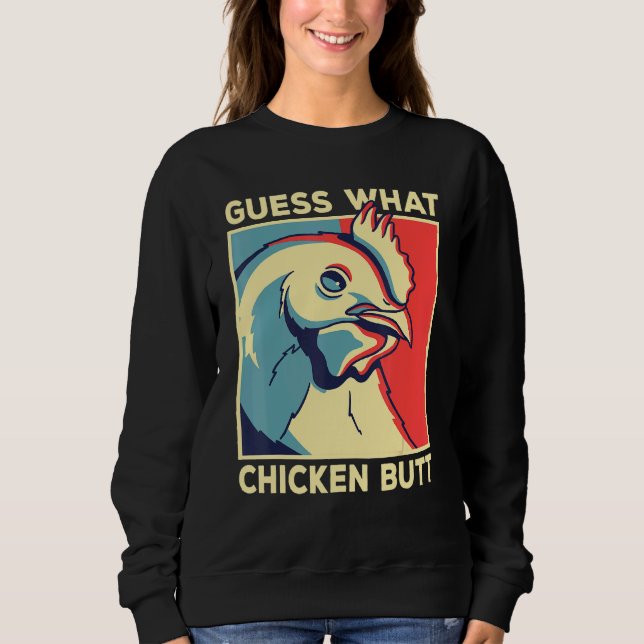 Moletom Chicken Meme Adivinha Que Bumbum De Frango (Frente)