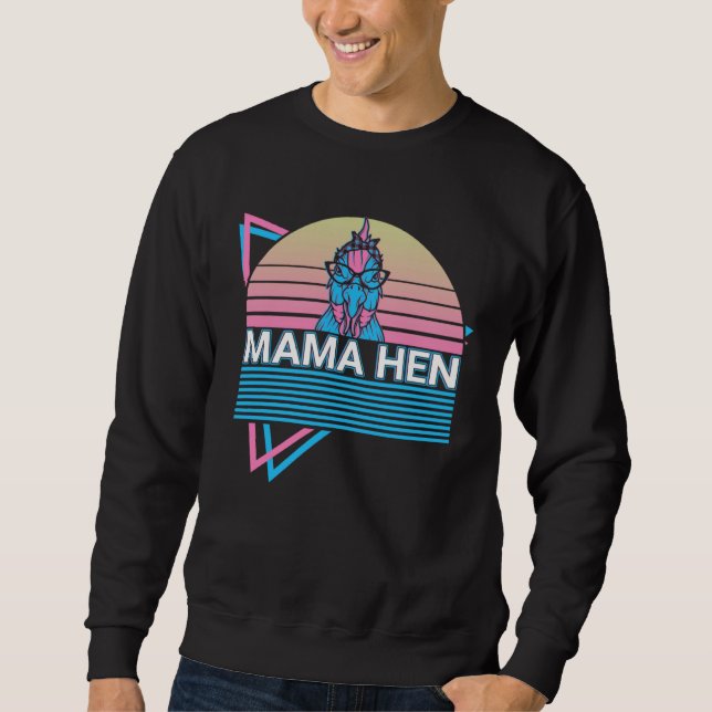 Moletom Chicken Retro Mama Hen (Frente)