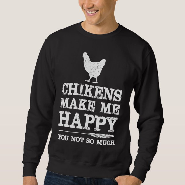 Moletom Chicken  with Sayings Chicken Mom (Frente)