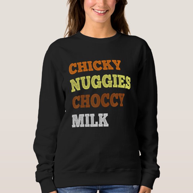 Moletom Chicky Nuggy Choccy milk Chicken Nugget Memory (Frente)