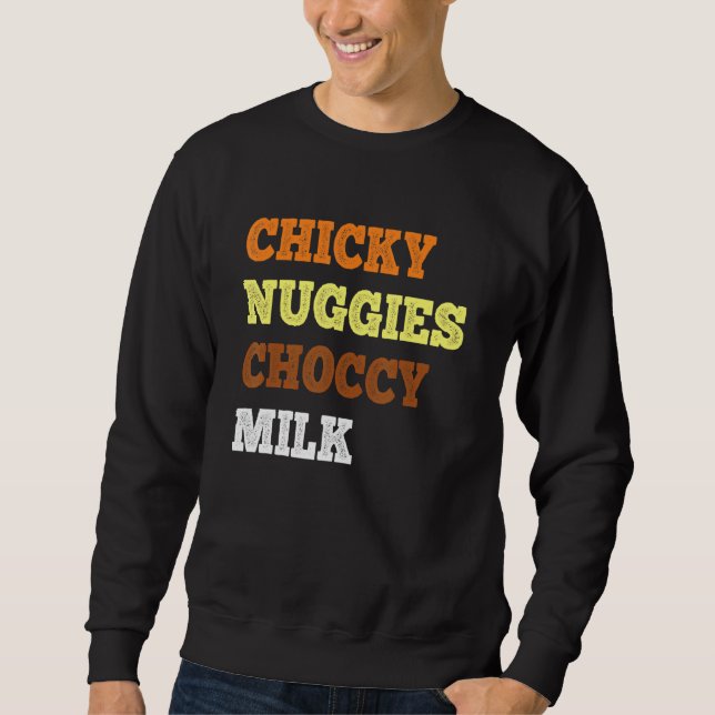 Moletom Chicky Nuggy Choccy milk Chicken Nugget Memory (Frente)