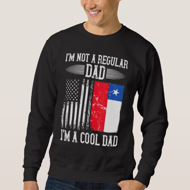 Moletom Chielan American Flag Chile Roots Pai (Frente)