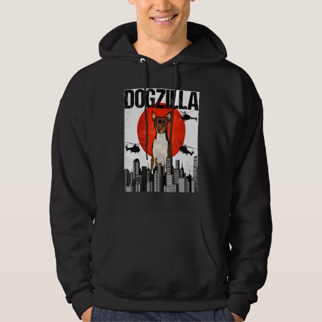 Moletom Chienzilla Dogzilla Japonês Fox Toy Terrier (Frente)
