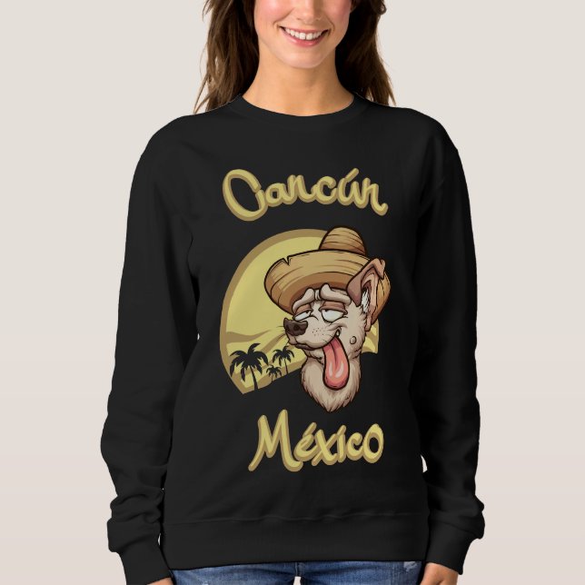 Moletom Chihuahua com Sombrero Tri Blend (Frente)