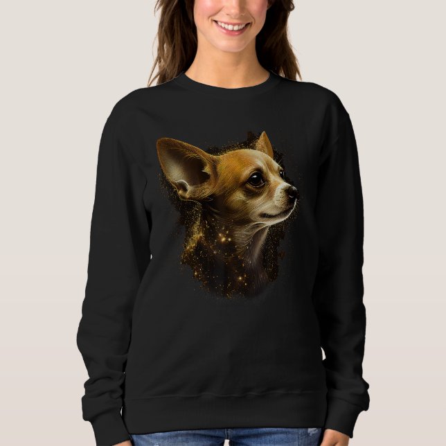 Moletom Chihuahua  Cute and beautiful coloured Dog Love 2 (Frente)