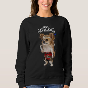 Moletom Chihuahua Dog Como Muay Thai Kick BoxChamping