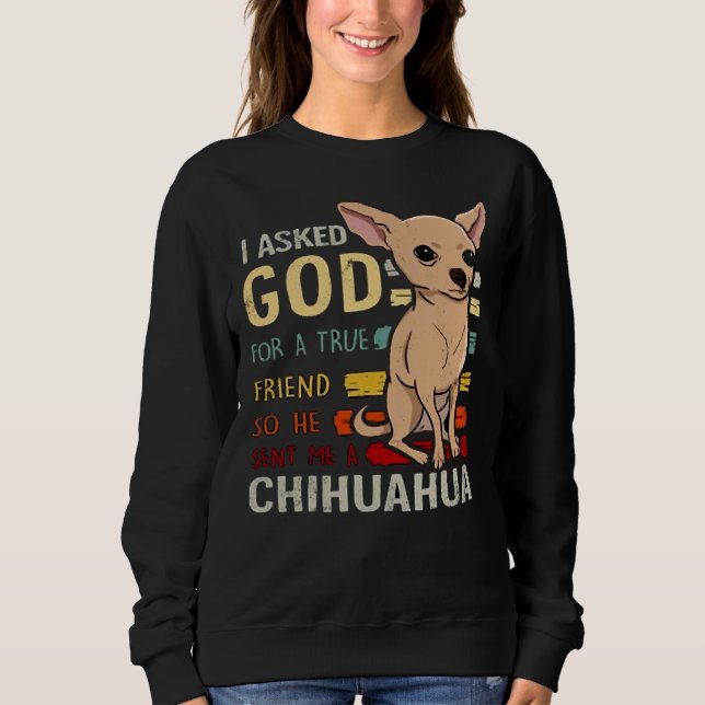 Moletom Chihuahua Dog Mãe Pai Engraçado (Frente)