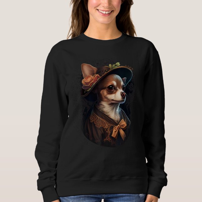 Moletom Chihuahua  English Lady Women Dress Dog Great Brit (Frente)