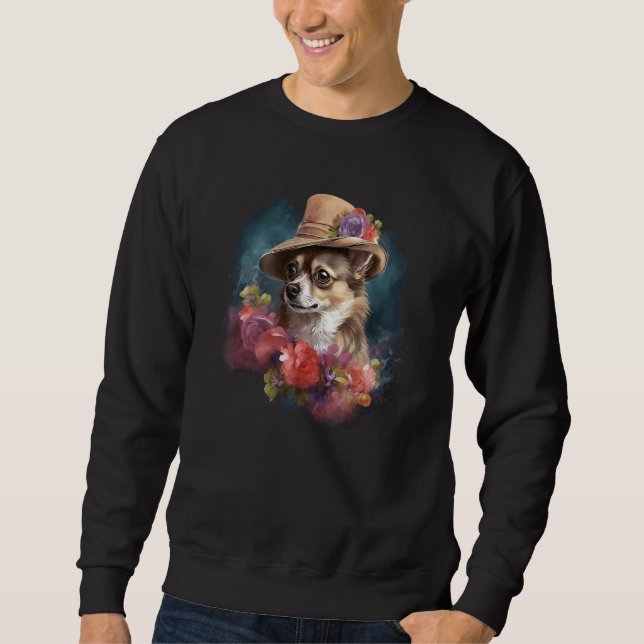 Moletom Chihuahua English Lady Women Dress Dog Great Brita (Frente)