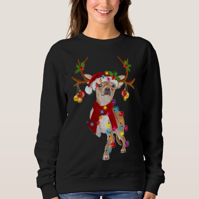 Moletom Chihuahua Gorgeous Reindeer Christmas (Frente)