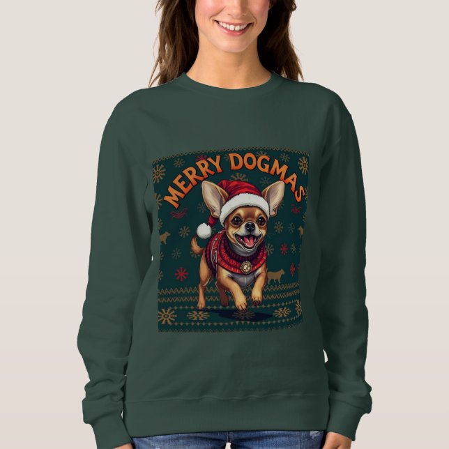 Moletom Chihuahua Merry Dogmas  (Frente)
