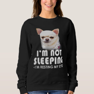 Moletom Chihuahua Não Estou Dormindo Descansando Meu Cacho