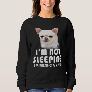 Moletom Chihuahua Não Estou Dormindo Descansando Meu Cacho