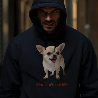 Moletom Chihuahua Personalizado Você Não Pode Me Ver WWE