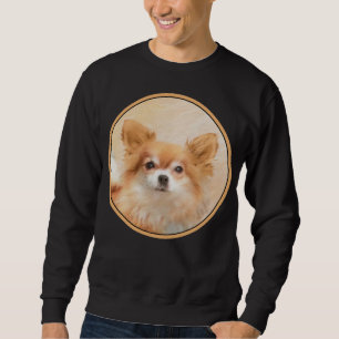 Moletom Chihuahua Pintura De Cachorro De Cabelo Longo