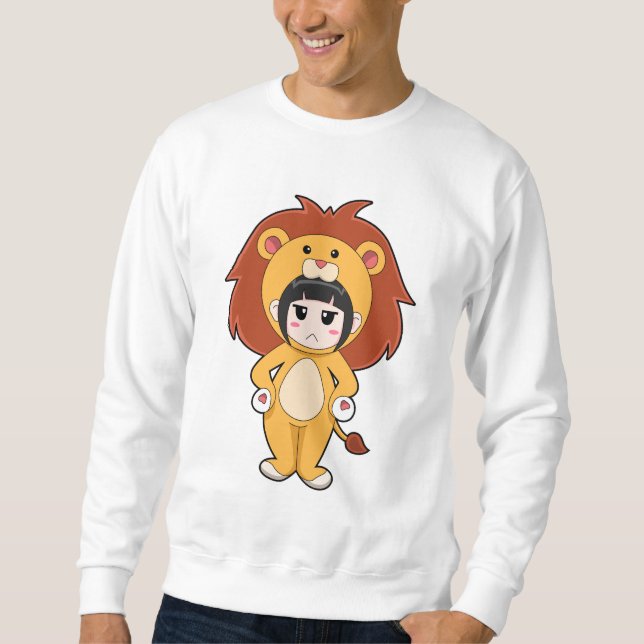 Moletom Child with Lion Costume (Frente)