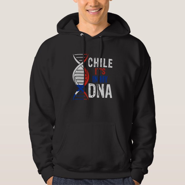 Moletom Chile It's In My DNA Proud Chilean Chile Flag (Frente)
