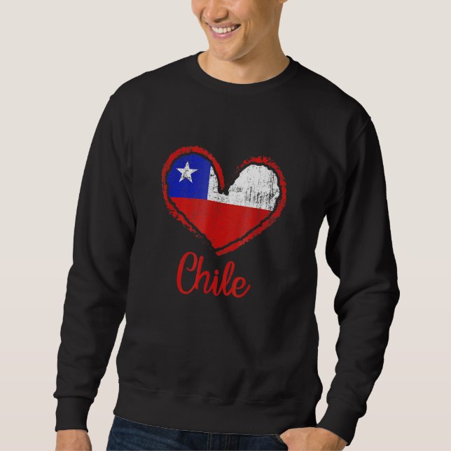 Moletom Chile Sinalizador de Coração Chilenos (Frente)