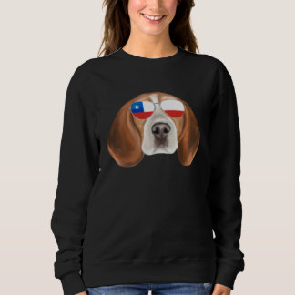 Moletom Chilean Flag Beagle Dog Chile Pocket