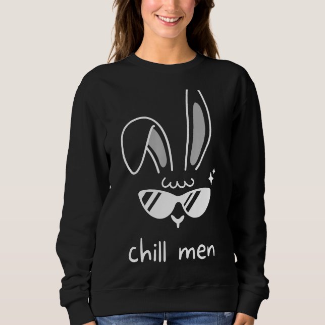 Moletom Chill Men Bunny Ears Glóbulos Bunny Primavera Domi (Frente)