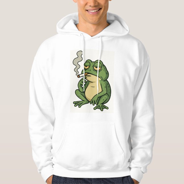 Moletom Chill Smoking Frog Hoodie (Frente)